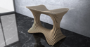 Parametric Wavy Wooden Furniture 18 - Table Design / CNC files for cutting