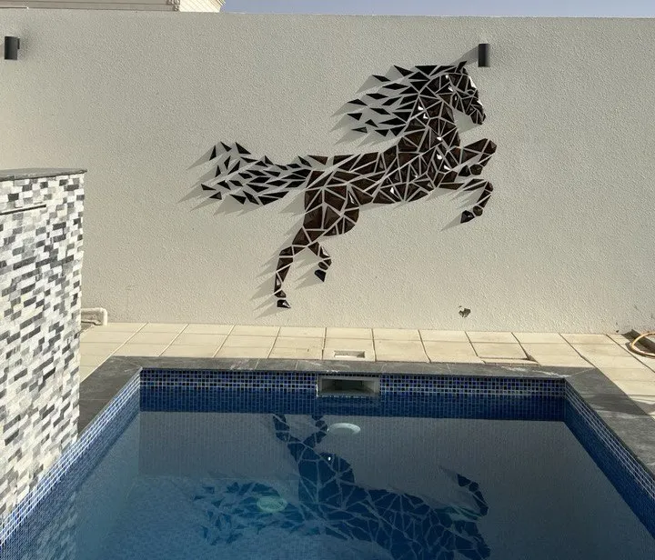 Geometric Horse wall art 