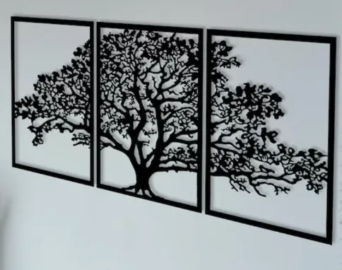 [3pc. Tree WallArt] 3pc. Tree WallArt