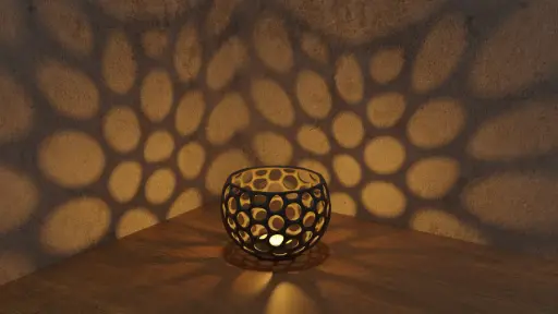 [Candle Light Holder] قطعة 3D فاخرة