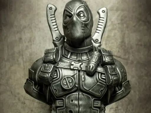[Deadpool Bust (Remastered Supportless Edition) (STL)] مجسم فني حديث
