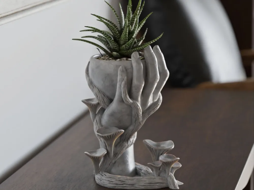 [Mushroom hand vase] مزهرية فنية