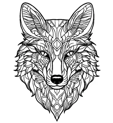 [wolf mandala ] wolf mandala 