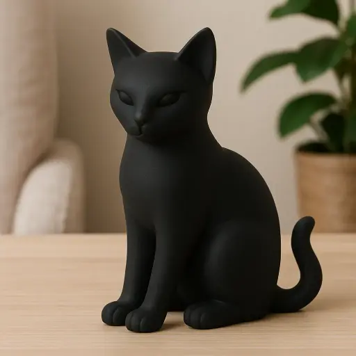 [Modern Black Cat Figurine] Modern Black Cat Figurine