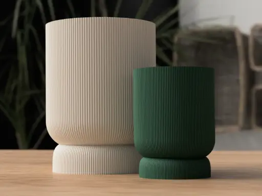 [Planter with twist/lock drip tray] Planter with twist/lock drip tray