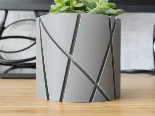 [Line Plant pot and Planter - Vase mode design] قطعة ديكور فنية