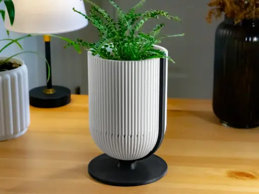 [Classy Stand Planter - Mid-Century Modern Style Planter - with Drainage Holes - Drip Tray] مجسم فني حديث
