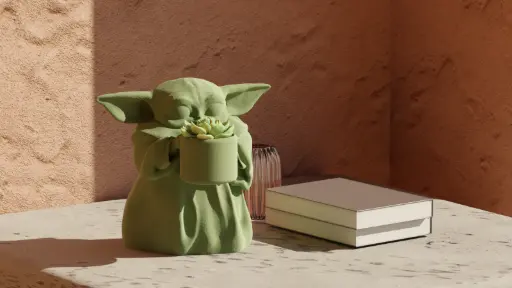 [Grogu (Baby Yoda) - Star Wars Pot Plant] وعاء ديكور نباتي