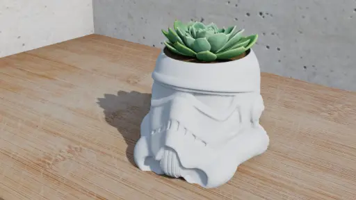 [StormTrooper Helmet Pot Plant] StormTrooper Helmet Pot Plant