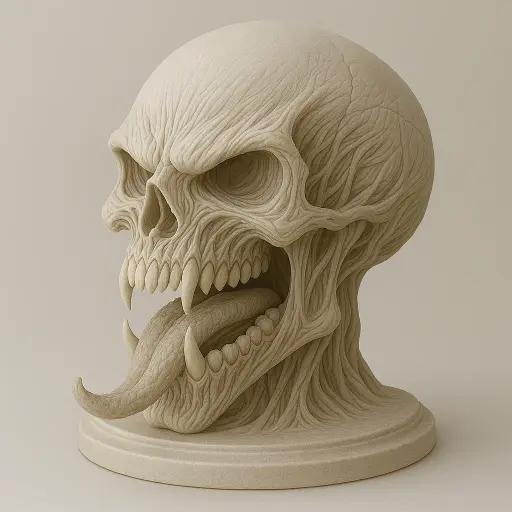 [monster skull] جمجمة 3D