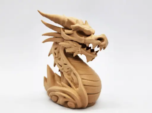 [Wood-Carved Dragon Statue] تصميم فني معاصر