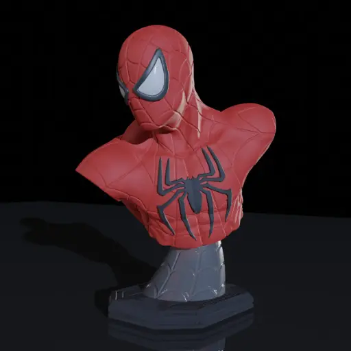 [Spiderman Bust (STL)] تمثال الرجل العنكبوت - سبايدرمان