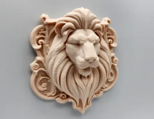 [Lion Bust Wall Art - No Supports] أسد زخرفي راقٍ