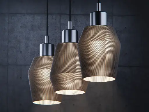 [Twisted lamp shade for IKEA Skaftet] زخرفة فنية راقية