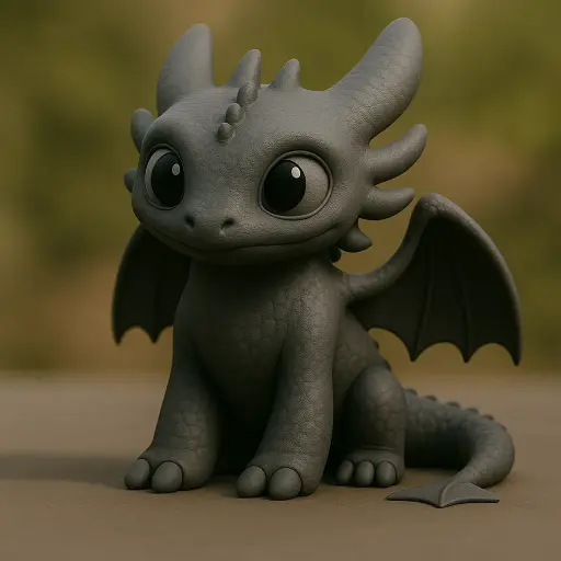 [Cute LIl Toothless] زخرفة فنية راقية