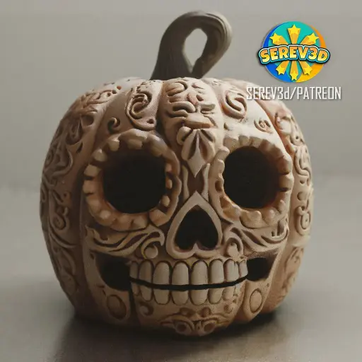 [Day of the Dead Halloween Pumpkin - Lamp] مصباح مودرن