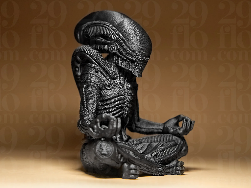 Meditating Xenomorph Figurine